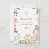 Carte De Remerciements Thème de fête d'anniversaire Dragon (Devant)