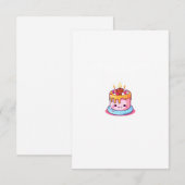 Carte De Remerciements Thème de gâteau, conception de gâteau, gâteau mign (Devant / Derrière)