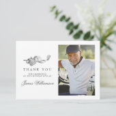 Carte De Remerciements Thème de golf 90ème anniversaire Photo (Debout devant)