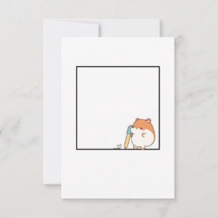 Carte De Remerciements Thème de hamster, joli hamster