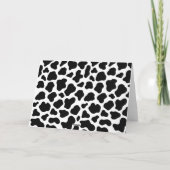 Carte De Remerciements Thème de la vache Anniversaire Remerciements Moo P (Dos)