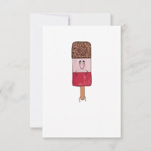 Carte De Remerciements Thème de sucette glacée fabuleuse, glace à l'eau
