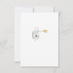 Carte De Remerciements thème de thé, amateur de thé, sachet de thé