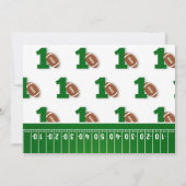 Carte De Remerciements Thème Football Première année en bas Anniversaire (Dos)