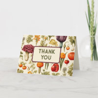 Carte de remerciements - Thème Jardin Végétal