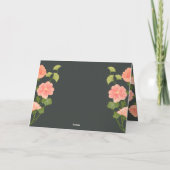 Carte De Remerciements Thème Mercredi Noir (Dos)