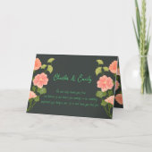 Carte De Remerciements Thème Mercredi Noir (Devant)