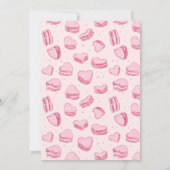 Carte De Remerciements Thème Valentine Coeurs roses Anniversaire (Dos)