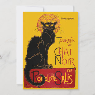 Carte De Remerciements Theophile Steinlen - Le Chat Noir Vintage