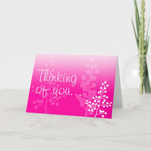 Carte De Remerciements Think of you (Devant)