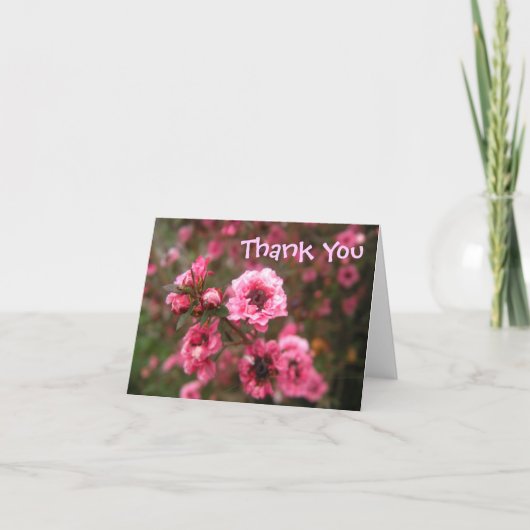 Carte De Remerciements Think Pink Thank (Devant)