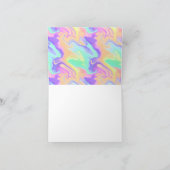 Carte De Remerciements Tie Dye Swirl Marbre Retro Super (Intérieur)