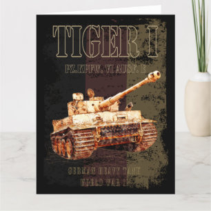 Carte De Remerciements Tiger I Allemand 2ÈME GUERRE MONDIALE de chars lou