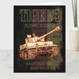 Carte De Remerciements Tiger I Allemand 2ÈME GUERRE MONDIALE de chars lou
