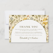 Carte De Remerciements Timeless Floral Arch Wedding (Devant)