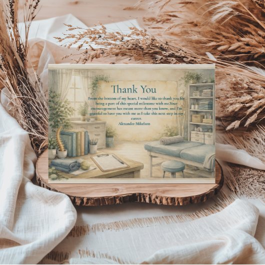 Carte De Remerciements Timeless Physical Therapy Graduate