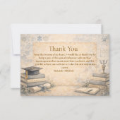 Carte De Remerciements Timeless Psychology Graduation (Devant)