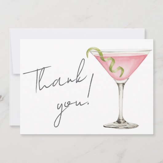 Carte De Remerciements Tini Bit Older Martini (Devant)