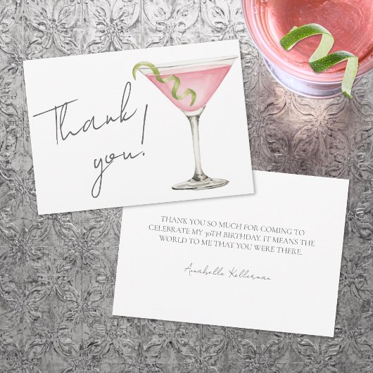 Carte De Remerciements Tini Bit Older Martini