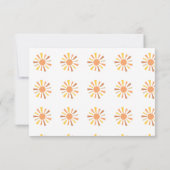 Carte De Remerciements Tirage au sort de couches Baby Shower Boho Sunshin (Dos)