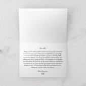 Carte De Remerciements To My Bridesmaid on My Wedding Day Elegant Script (Intérieur)