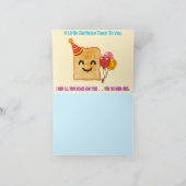 Carte De Remerciements Toast d'anniversaire (Intérieur)