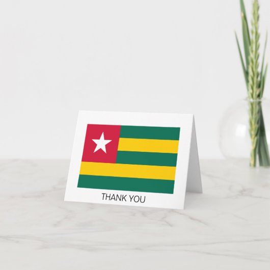 Carte De Remerciements Togo (Devant)
