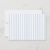 Carte De Remerciements Toile De Jouy Baby shower Bleu Bleu Whimsical (Dos)