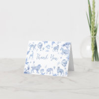 Toile De Jouy Baby shower Safari Animaux