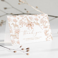 Toile de Jouy Safari animaux Boho Baby shower