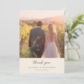 Carte De Remerciements Toile de Romance Wedding (Debout devant)