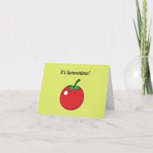 Carte De Remerciements Tomate rouge Ajouter votre texte
