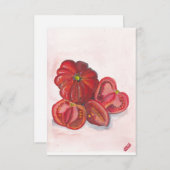 Carte De Remerciements Tomates (Devant / Derrière)