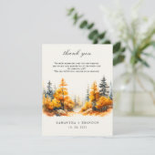 Carte De Remerciements Tomber amoureux Forêt (Debout devant)