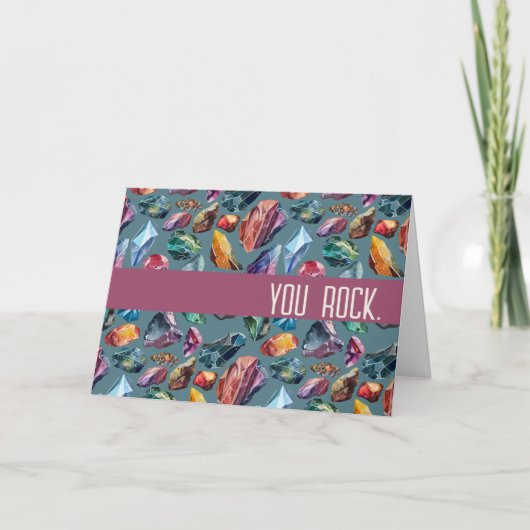 Carte De Remerciements Ton bijou rock toné (Devant)