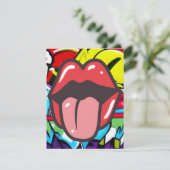 Carte De Remerciements Tongue Twister (Debout devant)