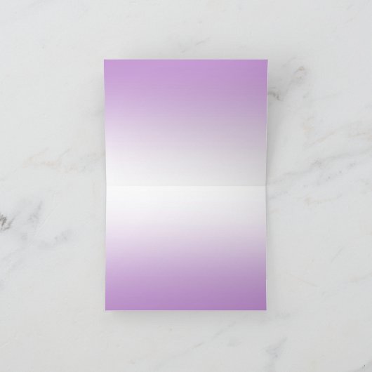 Carte de remerciements - Tons de pourpre (Intérieur)