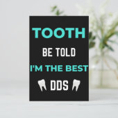 Carte De Remerciements Tooth Be Told I'm (Debout devant)
