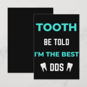 Carte De Remerciements Tooth Be Told I'm (Devant / Derrière)