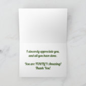 carte de remerciements "Tortue peinte Arboretum" (Intérieur)