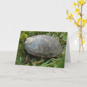 carte de remerciements "Tortue peinte Arboretum" (Fleur jaune)