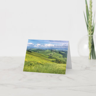 Carte De Remerciements Toscane, Italie, collines