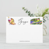 Carte De Remerciements Toscane Italie | Nourriture Italienne  (Debout devant)