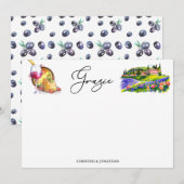 Carte De Remerciements Toscane Italie | Nourriture Italienne  (Devant / Derrière)