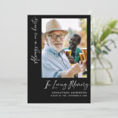 Carte De Remerciements Toujours dans nos coeurs 2-Photo Funérailles/Mémor (Debout devant)