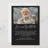 Carte De Remerciements Toujours dans nos coeurs 2-Photo Funérailles/Mémor (Dos)