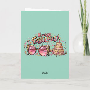 Carte De Remerciements Toujours Fantastique Anniversaire Paillettes