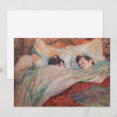 Carte De Remerciements Toulouse-Lautrec - Le Lit (Devant / Derrière)