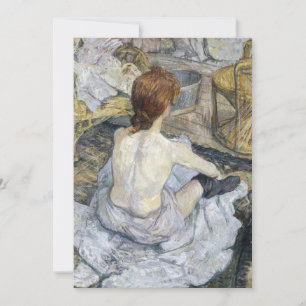 Carte De Remerciements Toulouse-Lautrec - Rousse / La Toilette