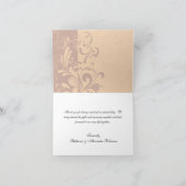 Carte De Remerciements Tourbillon doré chaud d'automne (Intérieur)